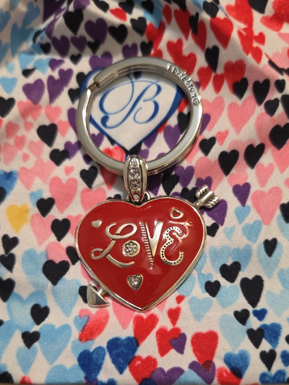 Brighton Red Heart 'Love' Key Ring